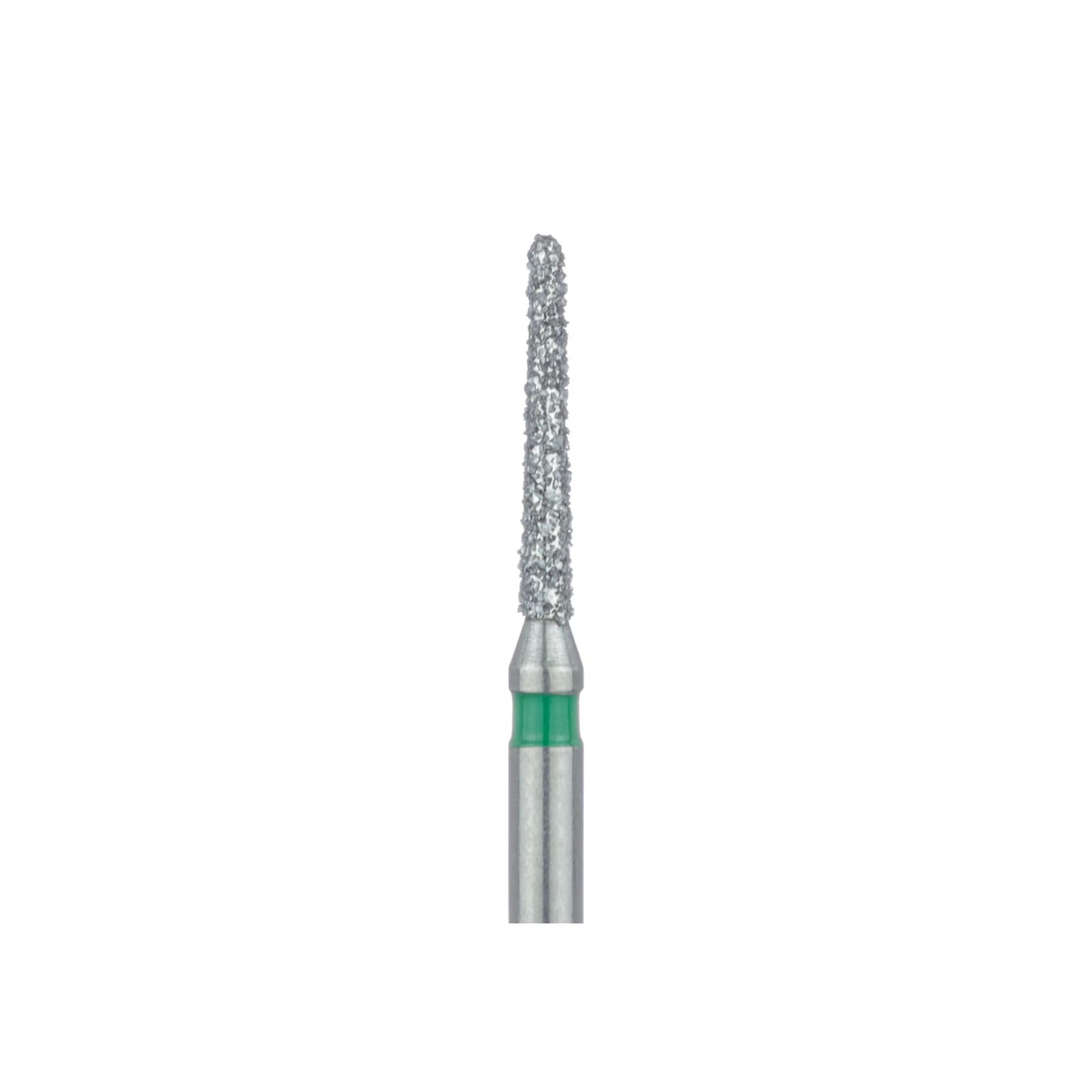 Meisinger FG #850.014 Coarse Round End Taper Diamond Bur, 1.4mm Head, 8mm Working Length, Green Band, Multi-Use, 5/Pk, US #7664 thumbnail 3