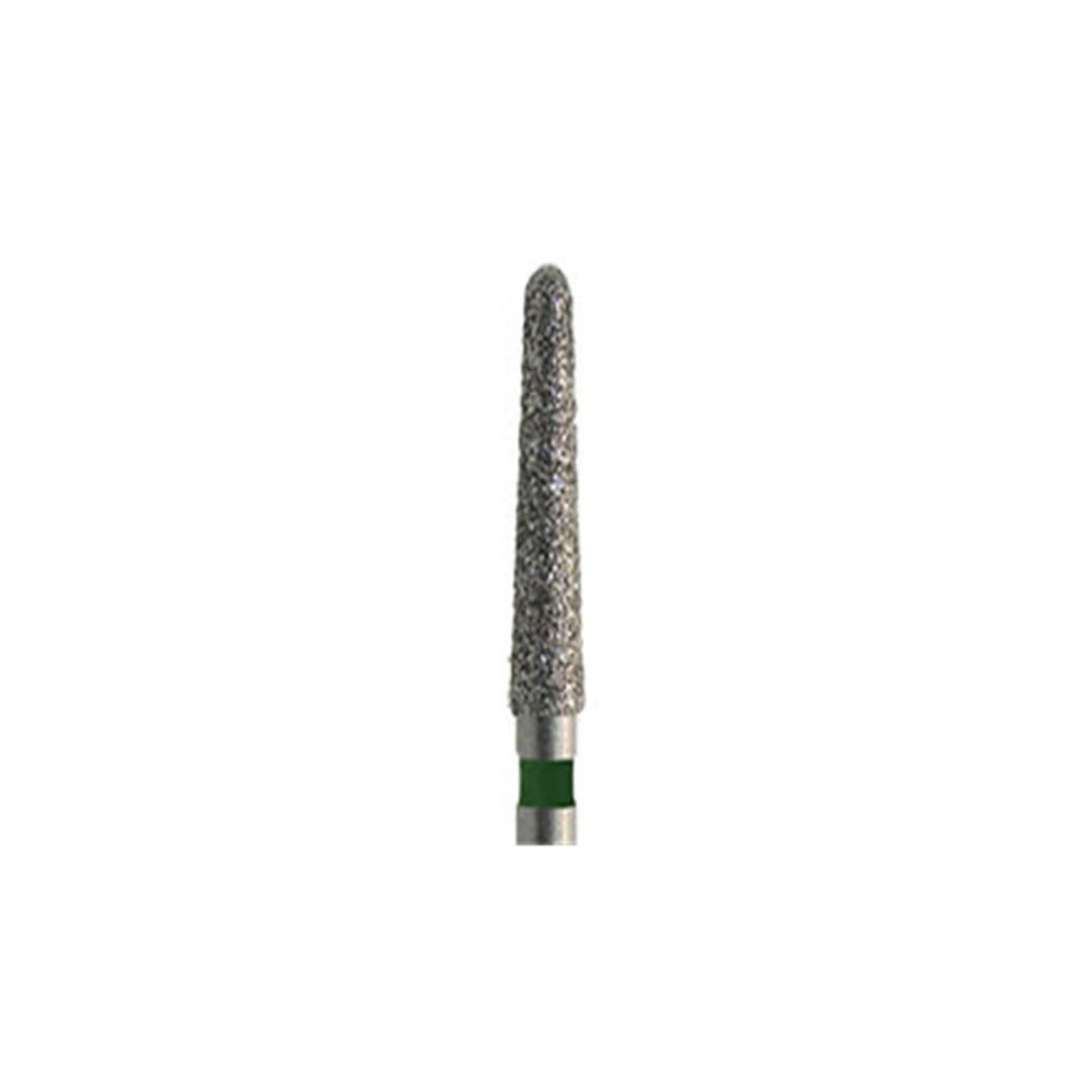 Meisinger Diamond Bur 850G-021, Round End Taper, Coarse (Green), FG, 2.1mm Head, 8mm Working Length, 5/Pk thumbnail 4