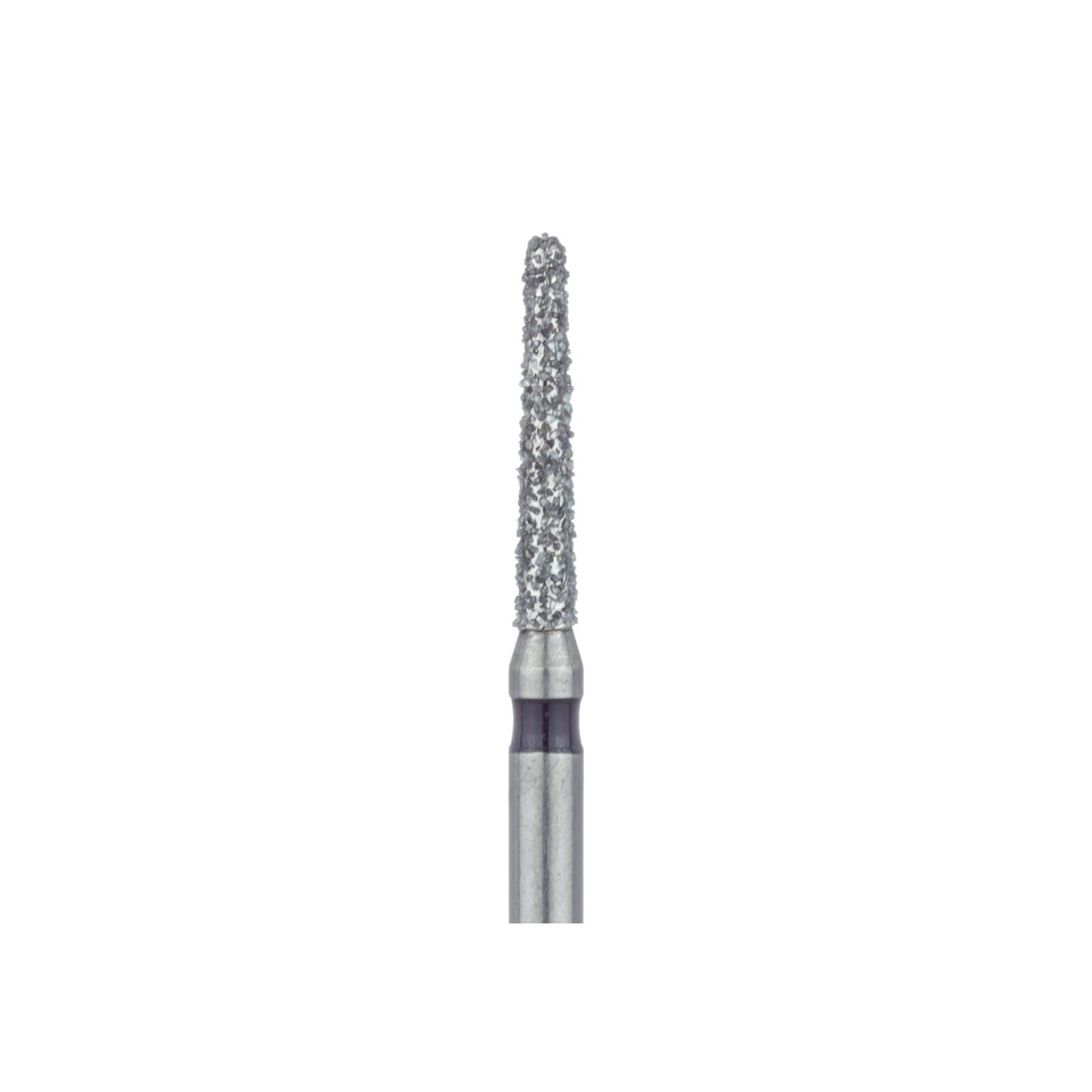 Meisinger 850H-014-FG Diamond Bur, Super Coarse (Black), Round End Taper, Friction Grip, 1.4 mm Head Diameter, 8.0 mm Head Length, 5/Pkg thumbnail 3