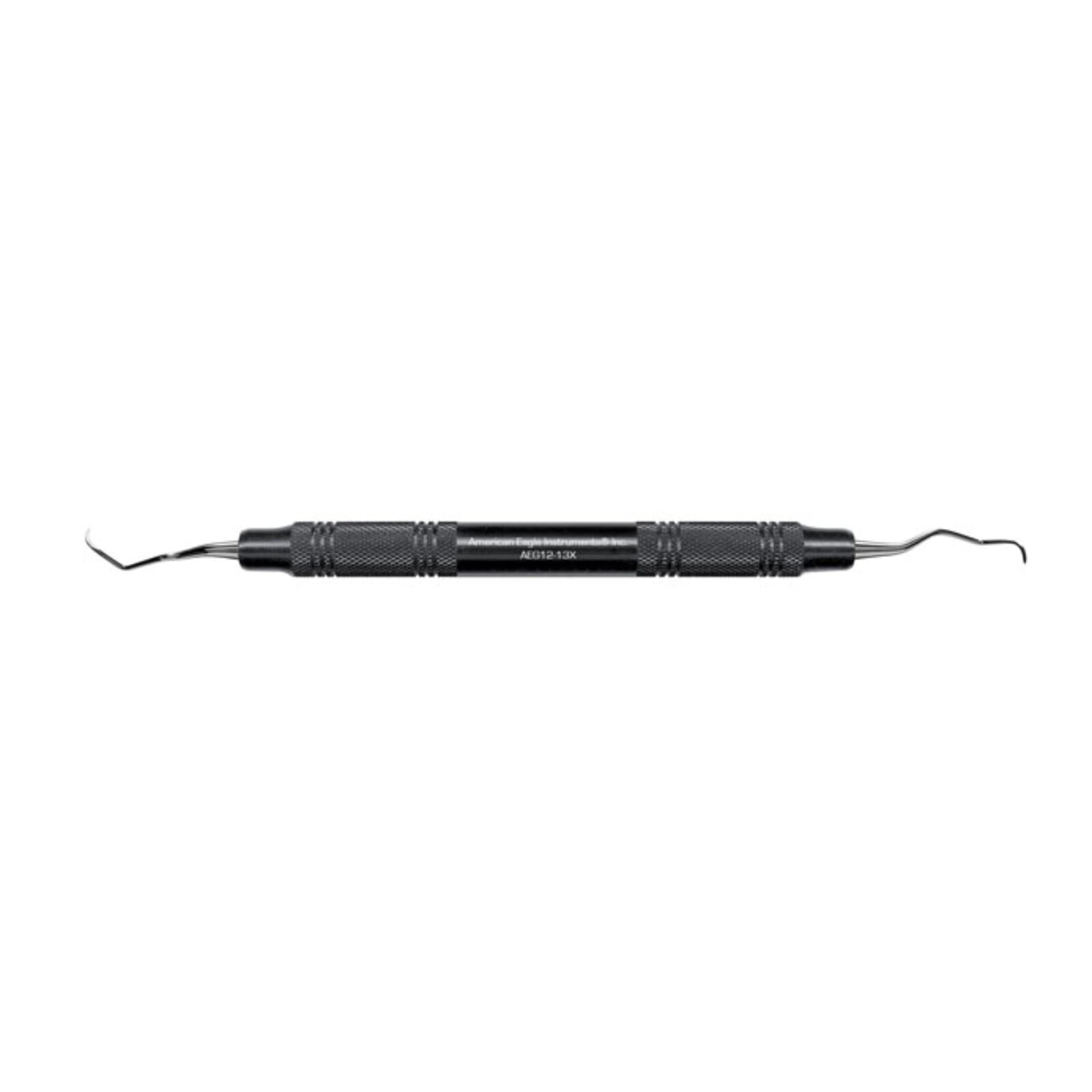 American Eagle Gracey 11/14 MD Curette, Double-Ended, 3/8" EagleLite Resin Black Handle, AEG11-14X thumbnail 2