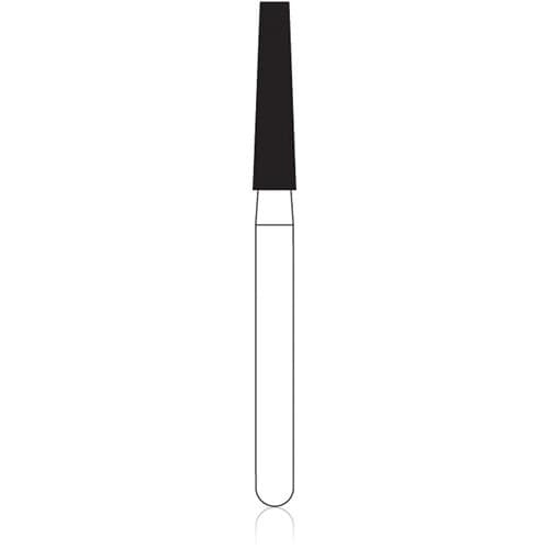 NTI Diamond Bur FG Super Coarse Flat End Taper #847-018, 1.8 mm Diameter, 8.0 mm Length, 5/Pk, SC847-018 thumbnail 2