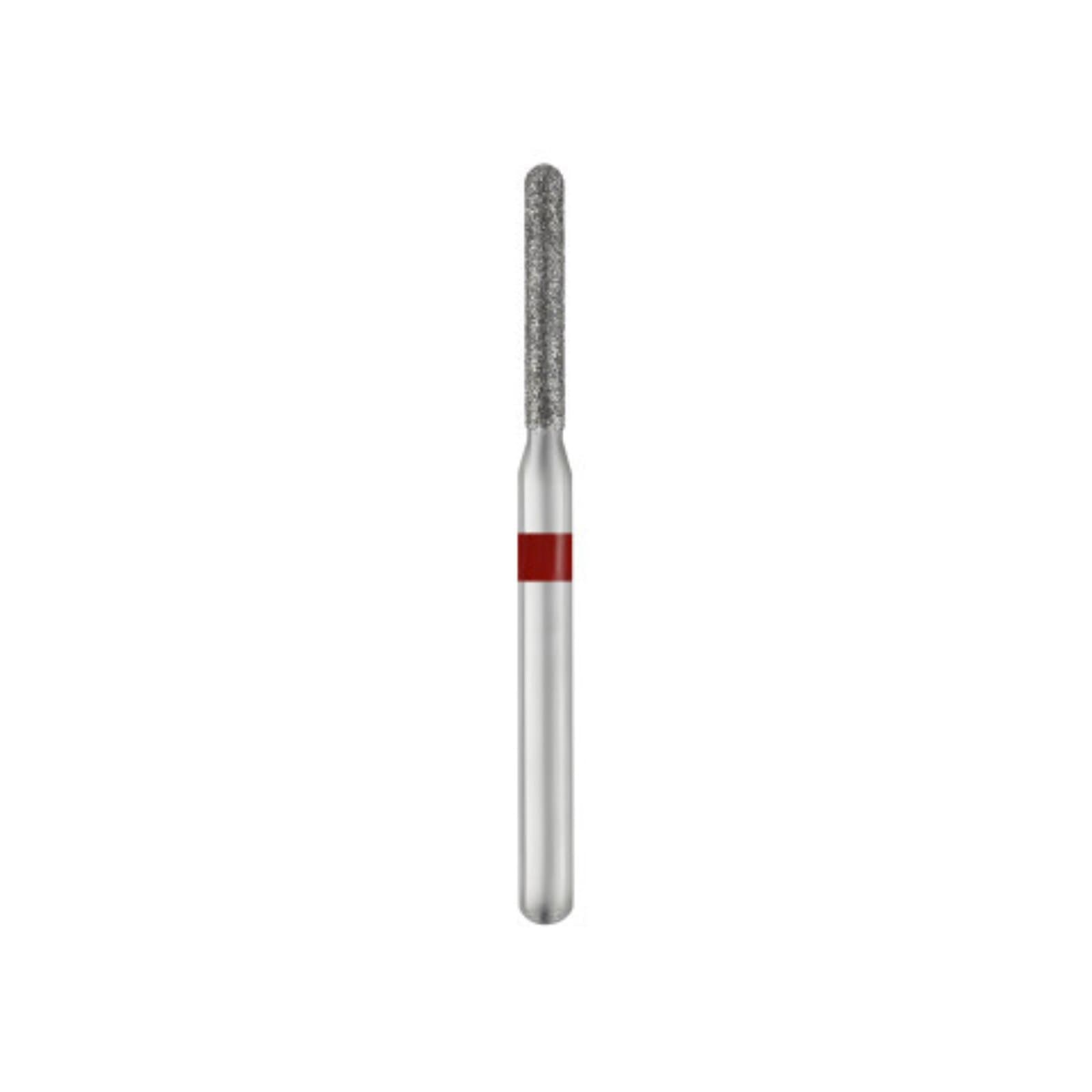 SS White Piranha Single-Use Diamond Bur, Fine Grit, Round End Cylinder, Friction Grip, 25/Pk, 881-012F thumbnail 2