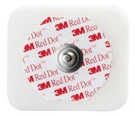 3M Red Dot Monitoring Electrode #2560, Foam Tape with Sticky Gel, 4 x 3.5 cm (1.6" x 1.36"), 50/Bag thumbnail 3
