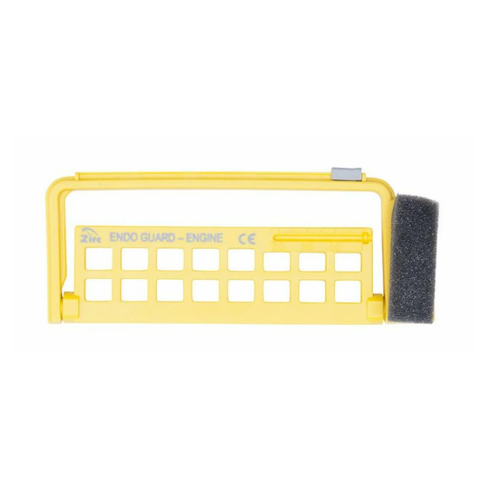 Zirc Steri-Endo Guard Engine Neon Yellow File/Reamer Organizer, 11 Engine/5 Hand Files, 50Z452-O - Neon Yellow Steri-Endo Guard Engine - Image 1