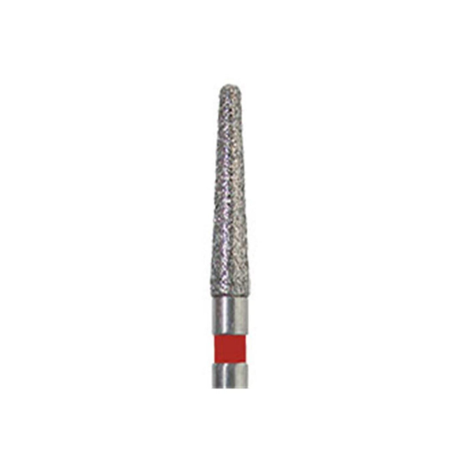 Meisinger 847RH-016-FG Diamond Bur, Super Coarse, Round Edge Tapered, Friction Grip, 1.6 mm Head Diameter, 8.0 mm Head Length, 5/Pack thumbnail 3