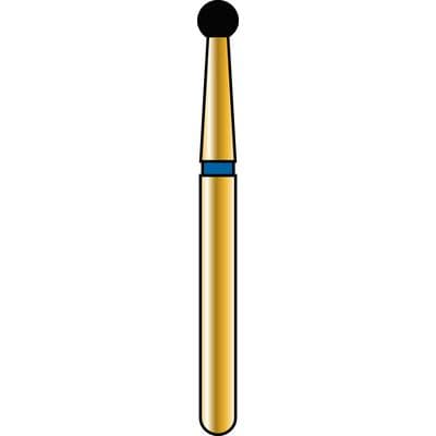 Coltene Alpen Multi-Use Multilayer Diamond Bur, FG, Medium, Round #801-018, 1.8 mm Head Diameter, 5/Pkg thumbnail 2