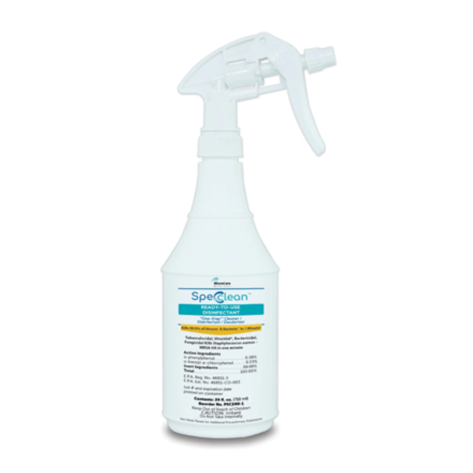 Spec Clean Ready-to-Use Disinfectant, 24oz Spray Bottle, PSC240-1 thumbnail 2