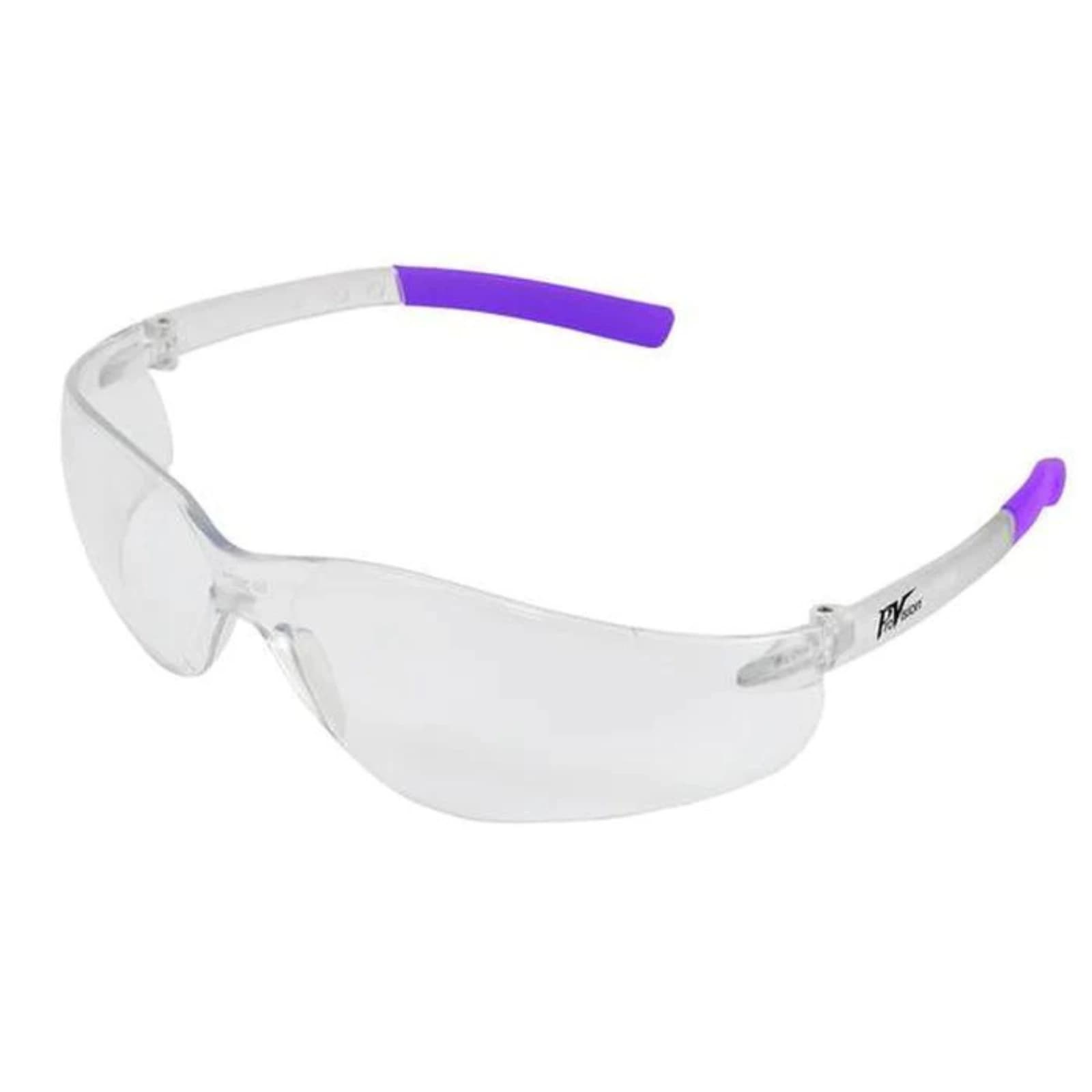 ProVision Clarity Safety Eyewear, Clear Frame/Clear Lens/Lavender Tips, 1 Each, 3605L thumbnail 2