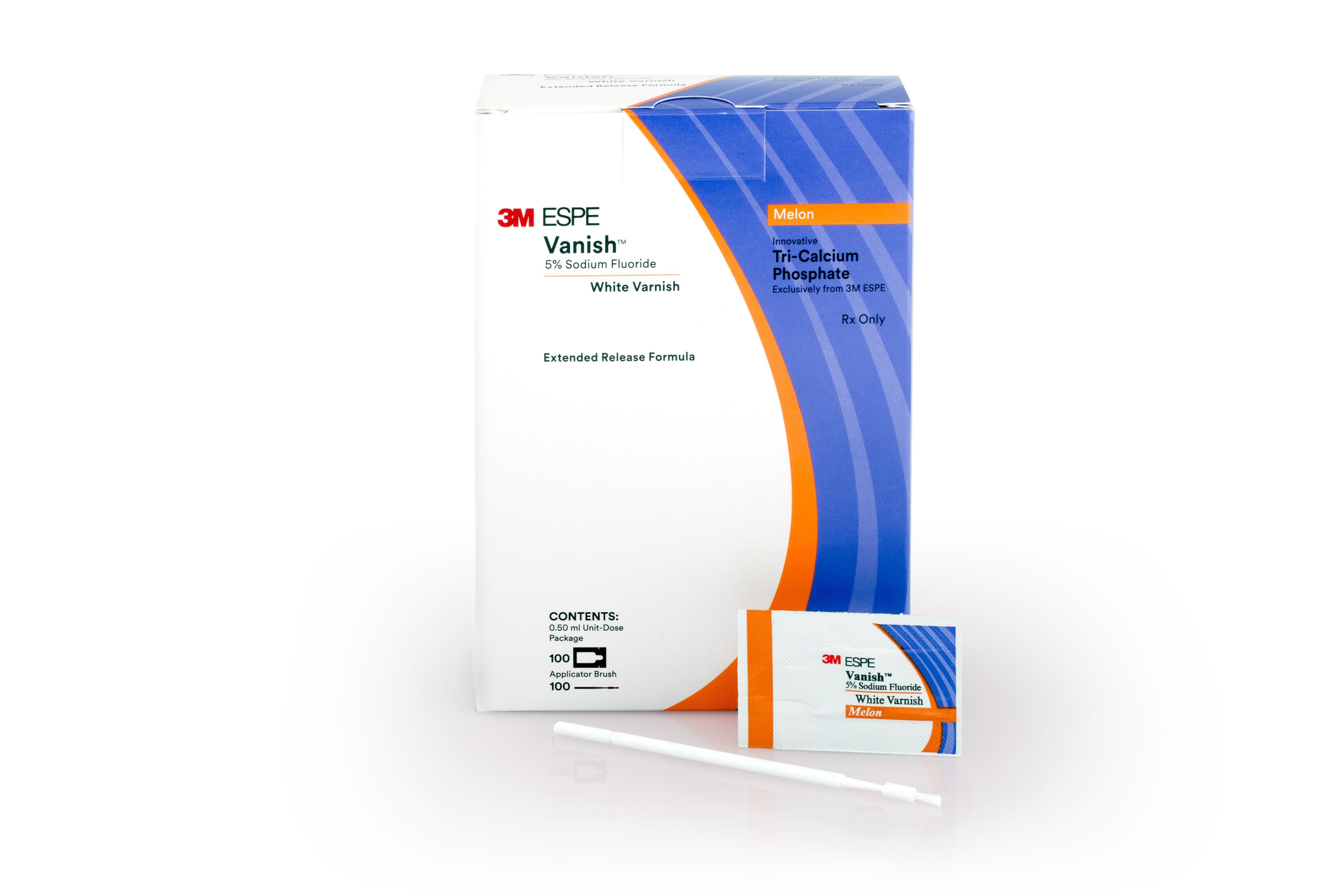 3M Vanish 5% Sodium Fluoride White Varnish, Melon Flavor, Unit Dose, 0.5 mL, 1000/Pk, 12151L thumbnail 10