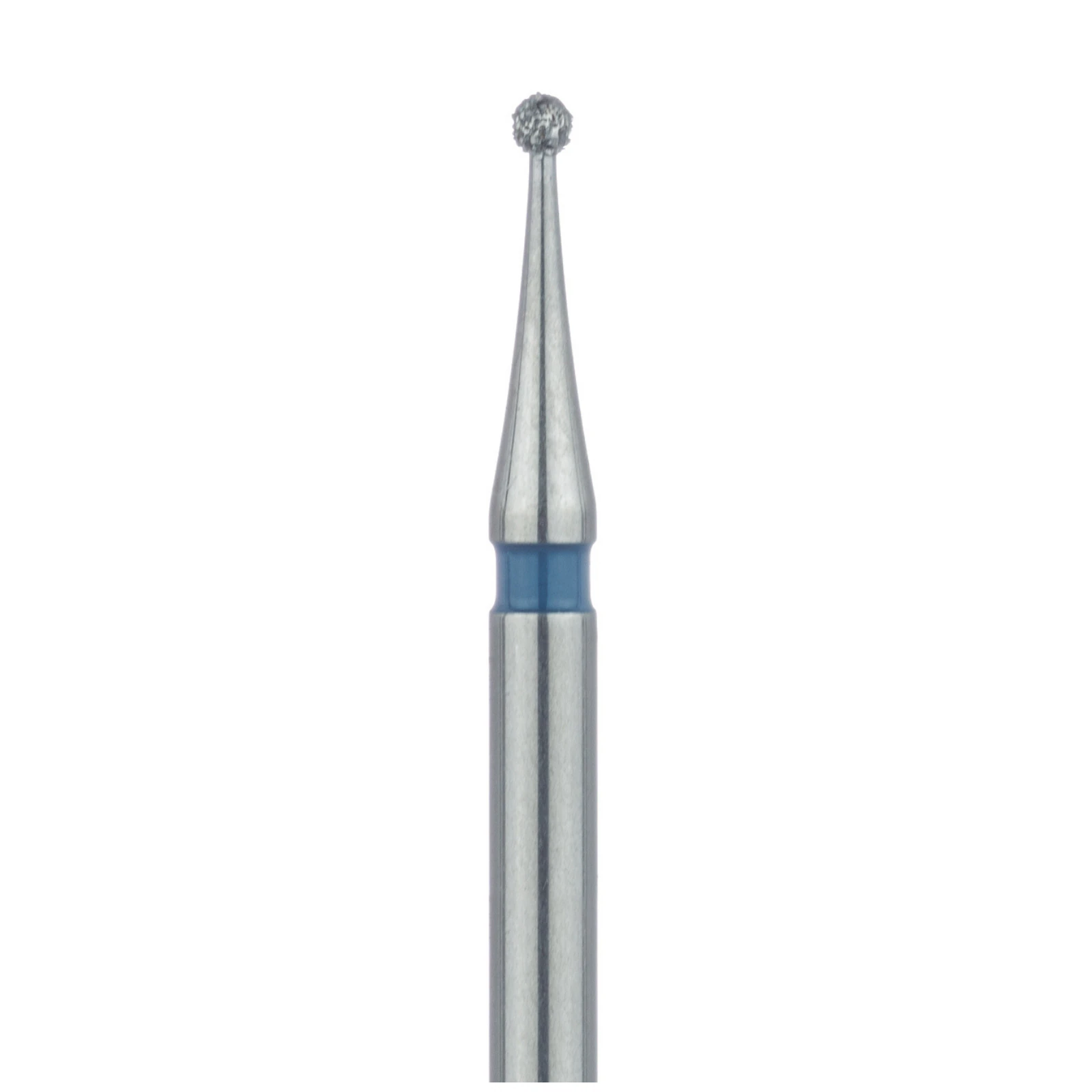 Meisinger 801-009-FG Diamond Bur, Round, Medium Grit, Blue Ring, Friction Grip, 0.9 mm Head, 5/Pkg thumbnail 3