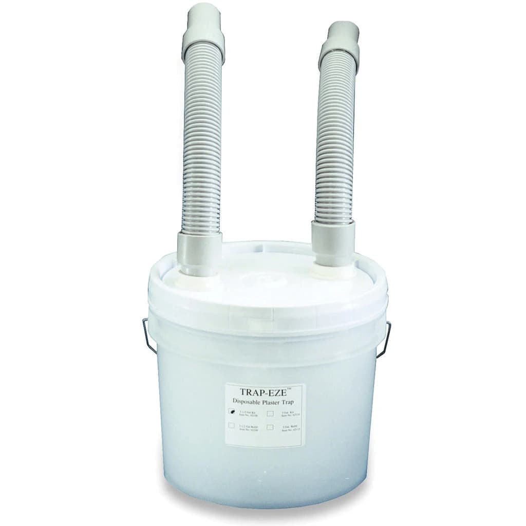 Disposable Plaster Trap Kit, 3.5 Gallon, Sealed Bucket with Hoses and Sewer Tail Pipe Adapter - Disposable Plaster Trap Kit 3.5gal - Image 1