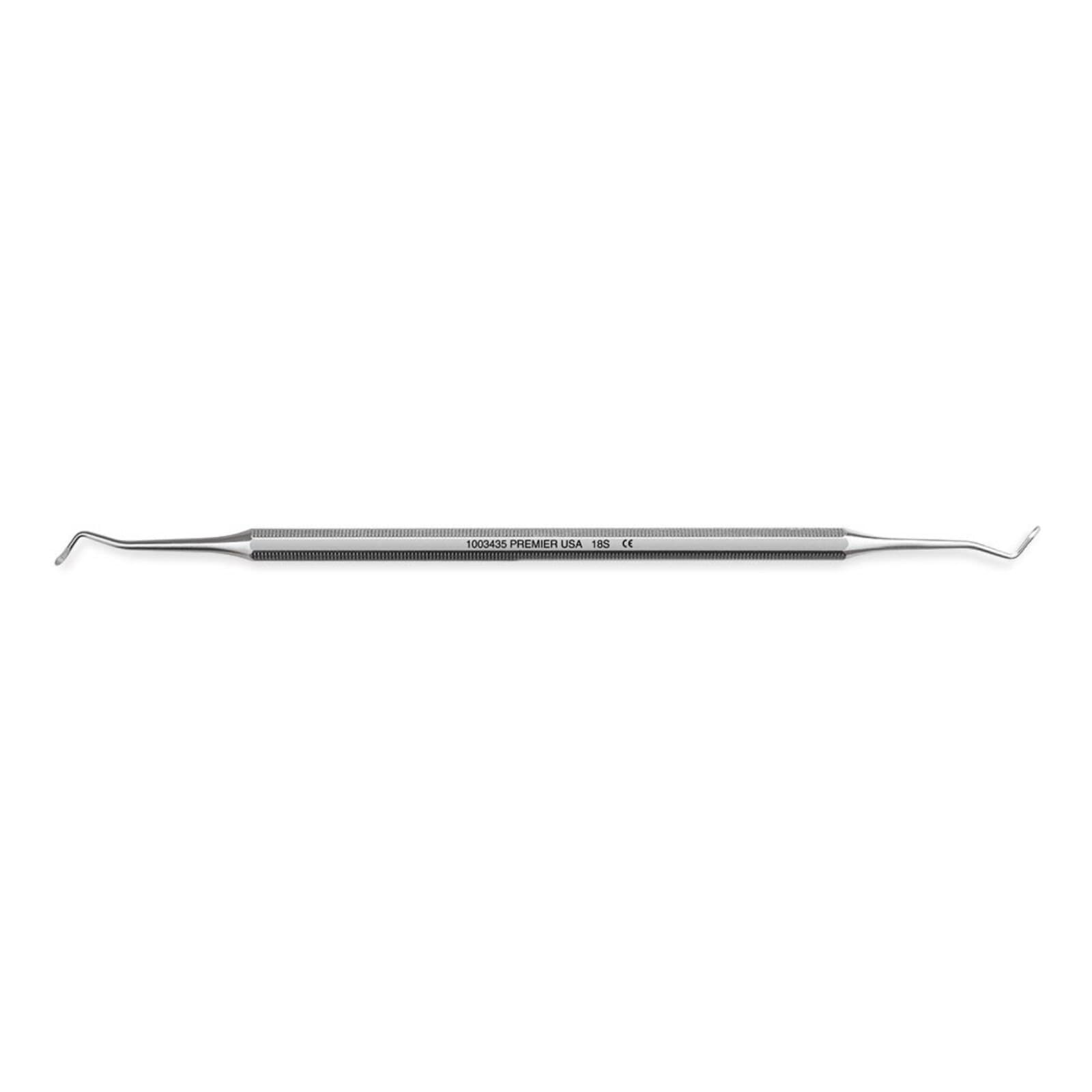 Premier Dental Excavator DE #18 (C23), Double-End, Octagonal Handle, 1003428 thumbnail 2