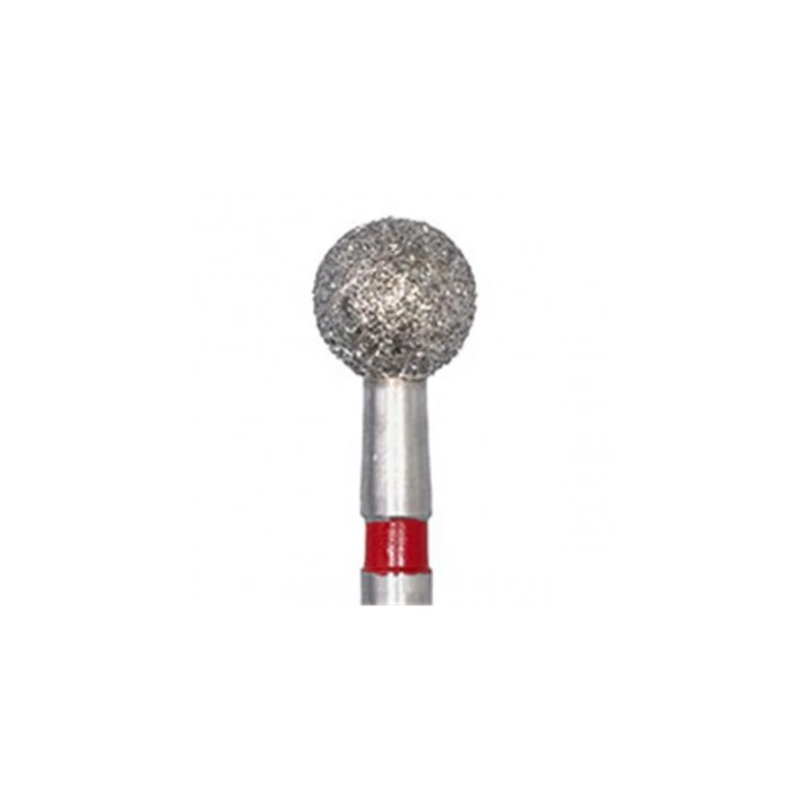 Meisinger 801F-033-FG Fine Diamond Bur, Round, Friction Grip, 3.3 mm, Red Ring, 2/Pk thumbnail 3