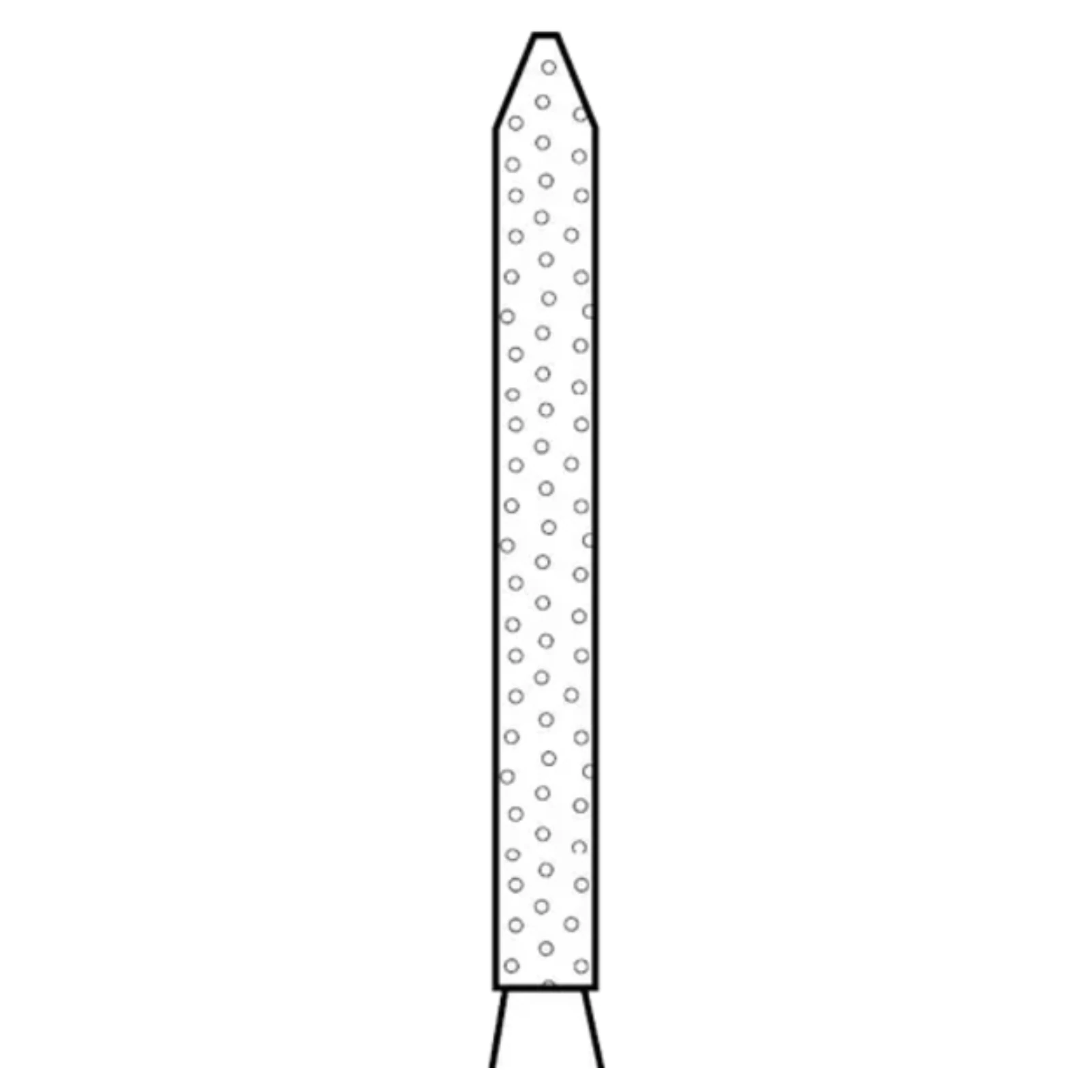 Two Striper Diamond Bur, FG, Bevel-End Cylinder, #250.11, Coarse, Green Ring, 1.2 mm Major/0.4 mm Minor Diameter, 11 mm Length, 5/Pk, 2015068 thumbnail 3