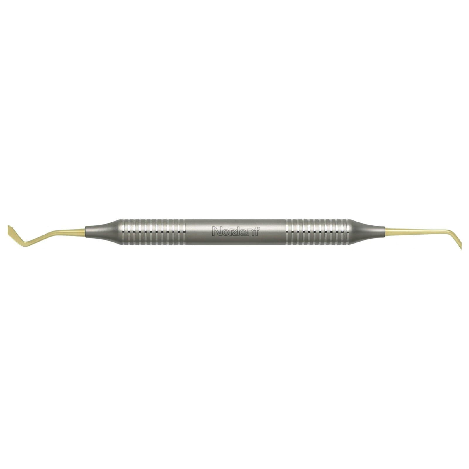 Nordent Composite Placement Instrument #2, Double-Ended Paddle/Condenser, Titanium Nitride Coated, DuraLite ColorRings Handle, CEPFI2T thumbnail 2