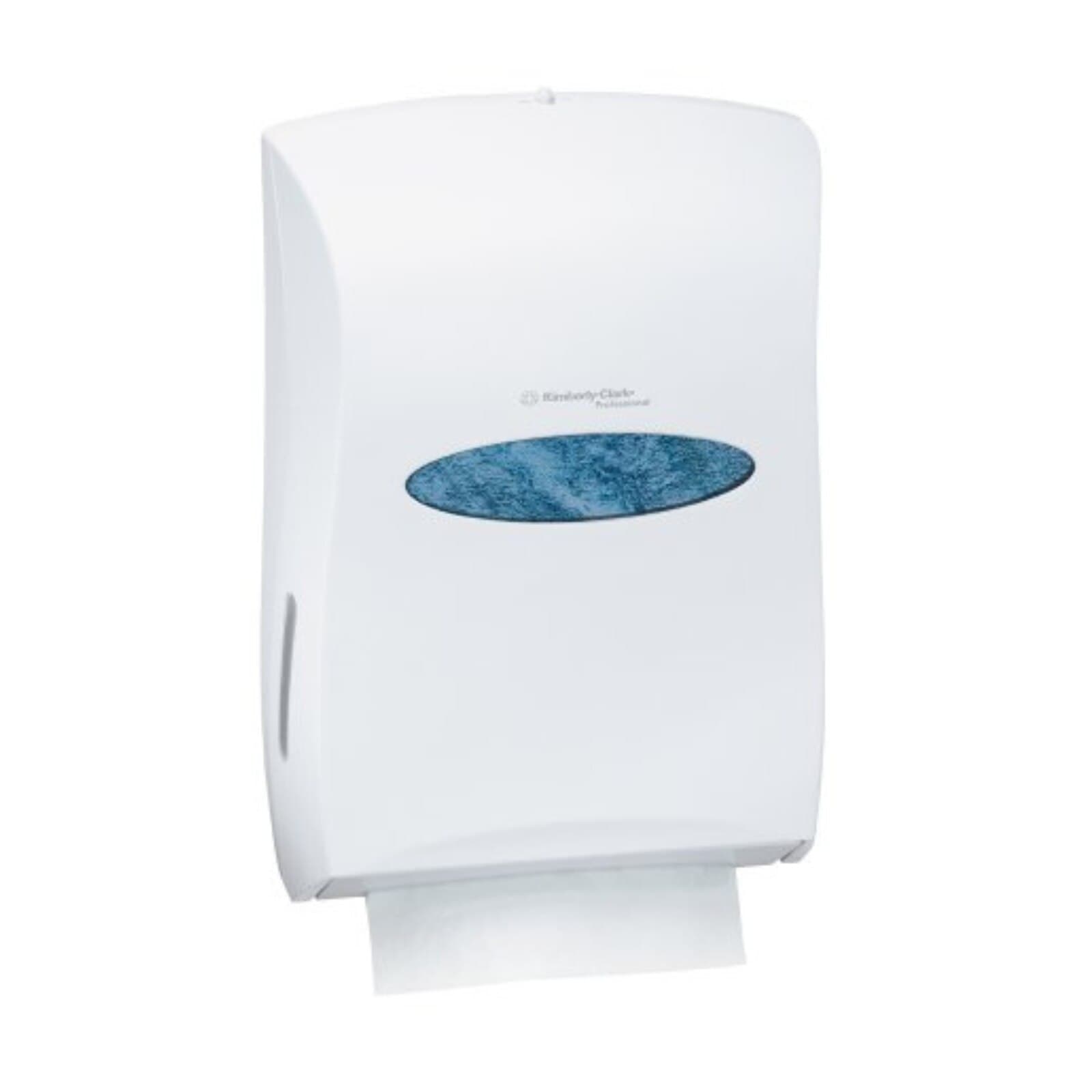 Kimberly-Clark Professional™ Universal Folded Towel Dispenser, White, 13.3" x 5.9" x 18.9" - Kimberly-Clark Professional™ Universal Folded Towel Dispenser, 13.3" x 5.9" x 18.9" - Image 1