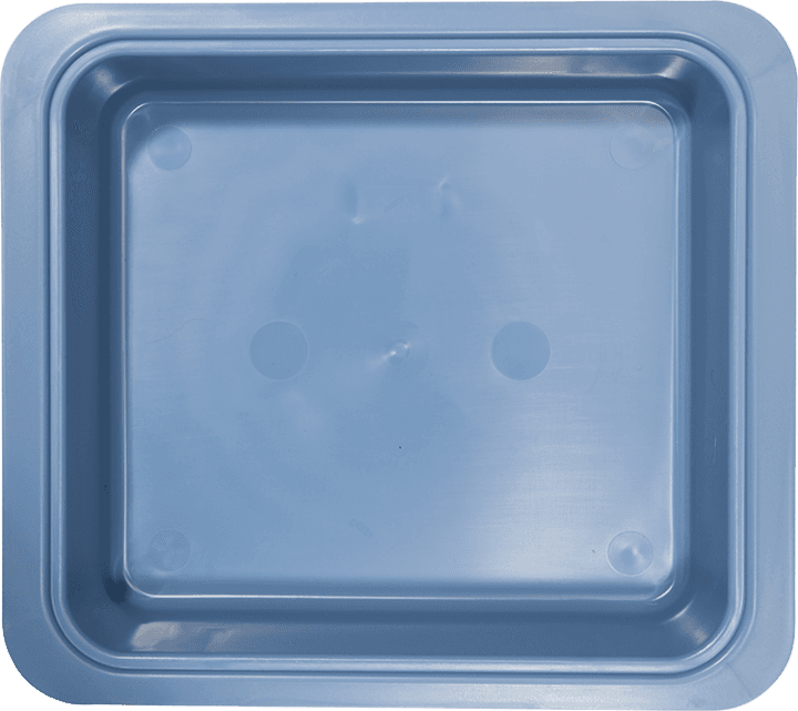 Zirc Procedure Tub Only, Blue, 12-1/4" x 10-7/8" x 2-3/4", 1/Pk, 20Z463B thumbnail 3