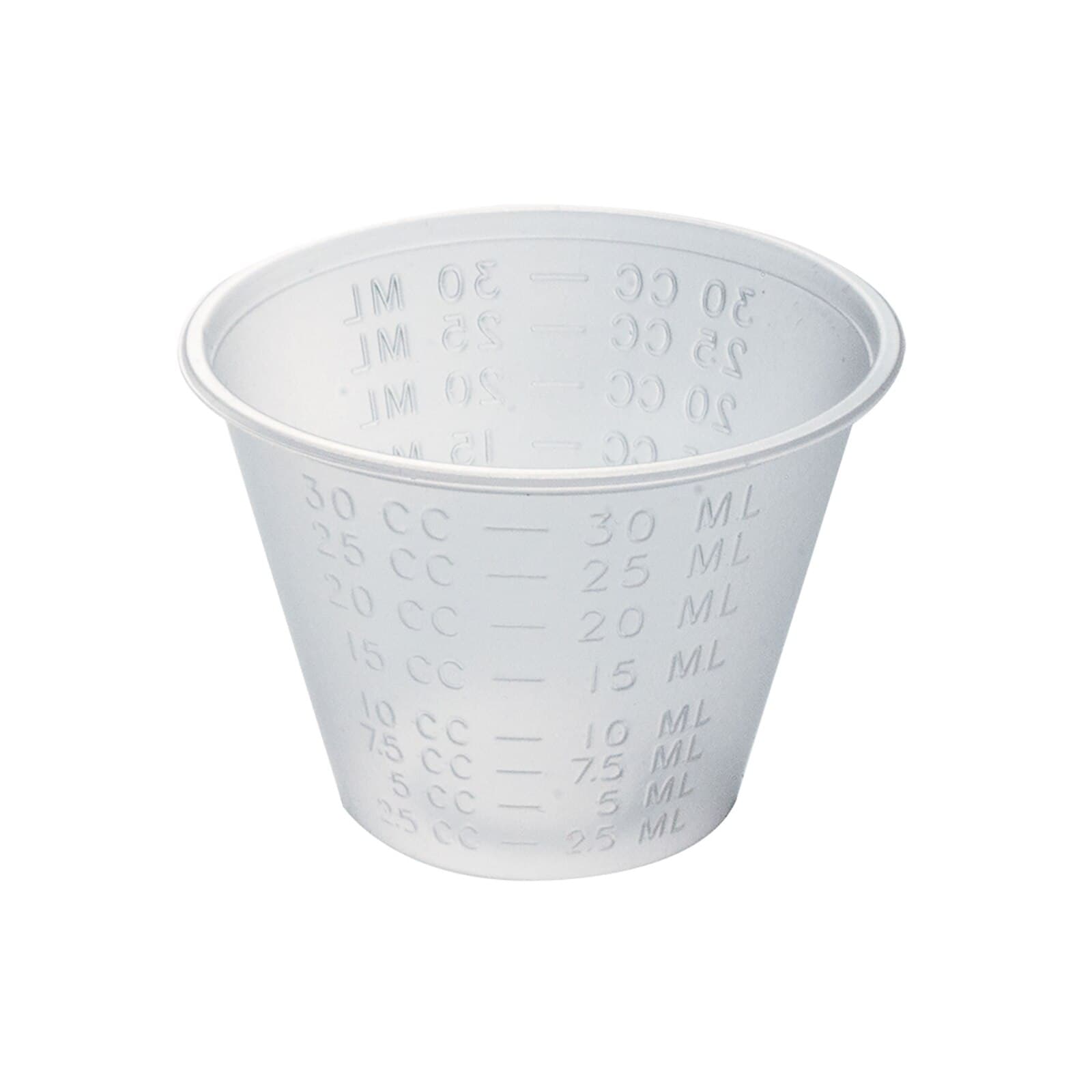 Dynarex Economy Medicine Cups, 1 oz, Translucent, 5000/Case - Dynarex Economy 1 oz Medicine cups, translucent, Case of 5000 - Image 1