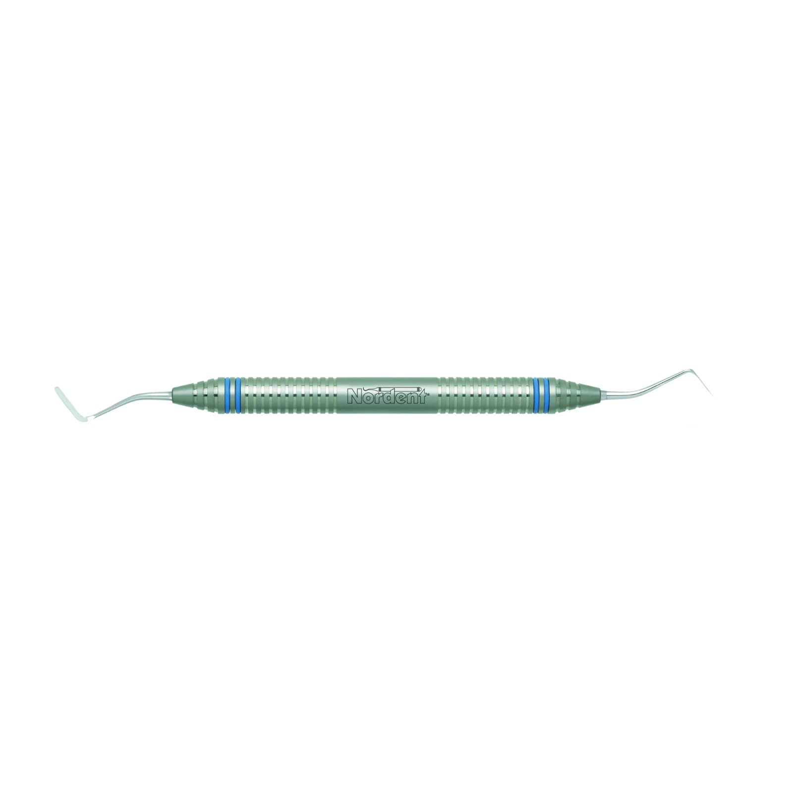 Nordent Gingival Cord Packer #N122, Double End, Plain (Smooth) Tips, Opposing Angles, Medium Round Handle, RGPNP122 thumbnail 2