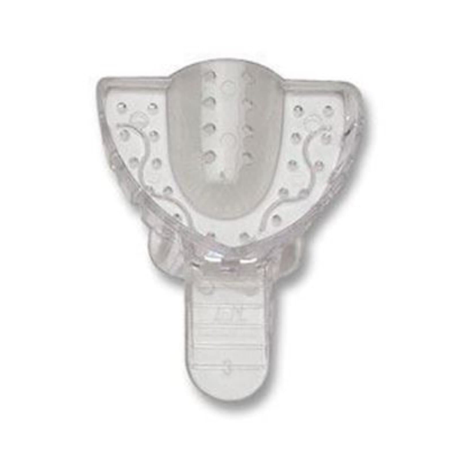 Excellent Crystal Impression Trays, Perforated, #3 Medium Upper Arch, Clear, 12/Pk, ITC-MU thumbnail 3