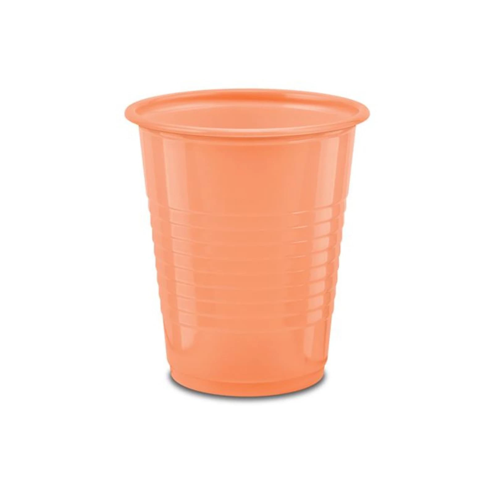 Plastic Cups, 5 oz, Peach, 1000/Case - Plastic Cups 5oz. 1000/Cs Peach - Image 1
