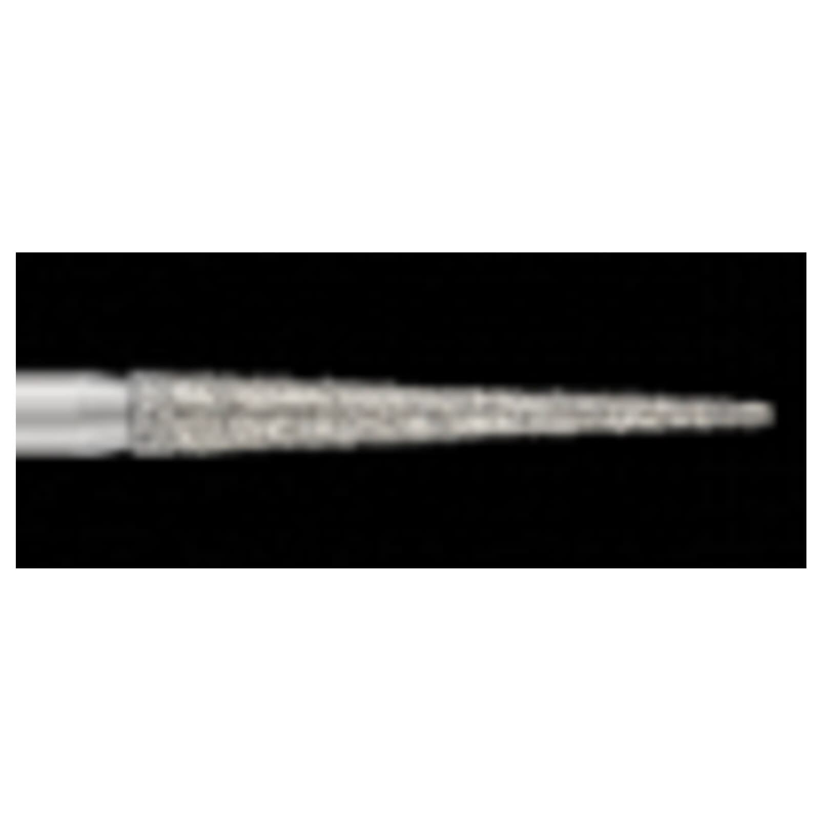 SS White Piranha Diamond Bur FG 859-018M, Medium Grit, Needle Shape, Single-Use, 25/Bx - Piranha Diamond 859-018M 25/Pk - Image 1