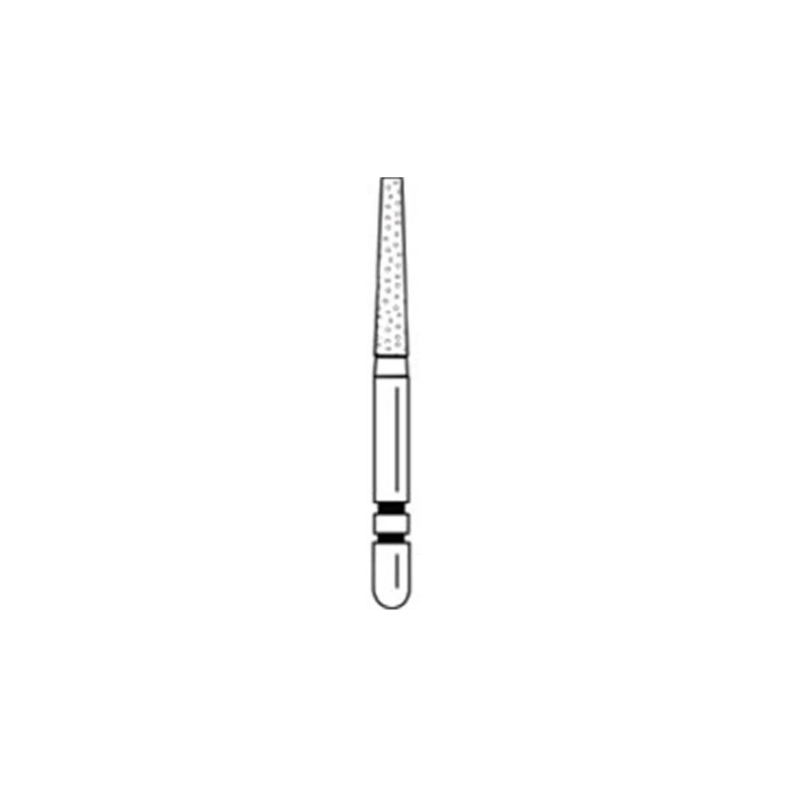 NTI Diamond Burs, FG, Modified Shoulder Taper, #846KR, 1.6 mm, Super Coarse, Black, 5/Pk, SC846KR-016 thumbnail 3
