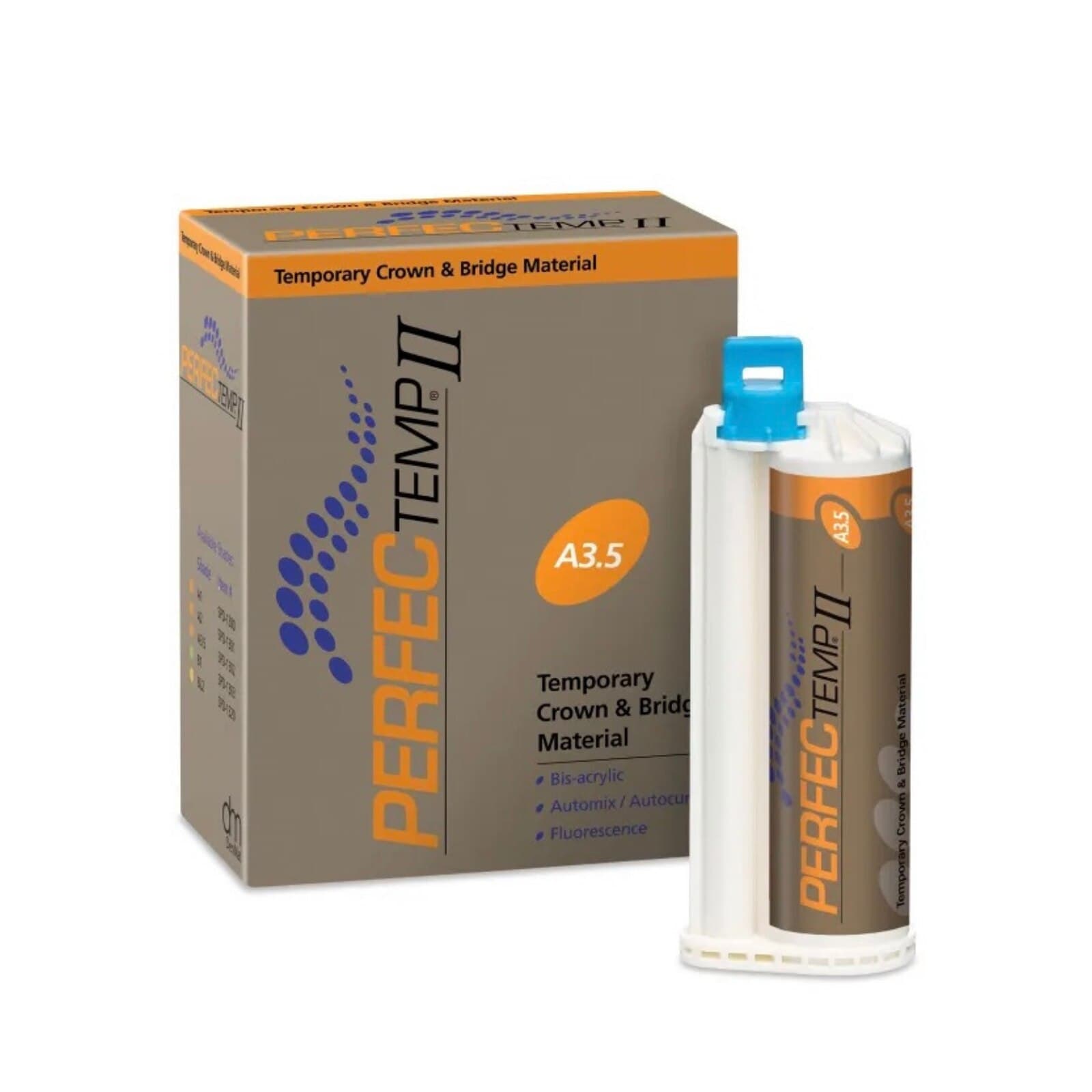 PERFECTemp II Temporary Crown & Bridge Material, Bis-Acrylic, Self-Cure, Shade A3.5, 50 mL Cartridge Refill, SPD1302 thumbnail 10