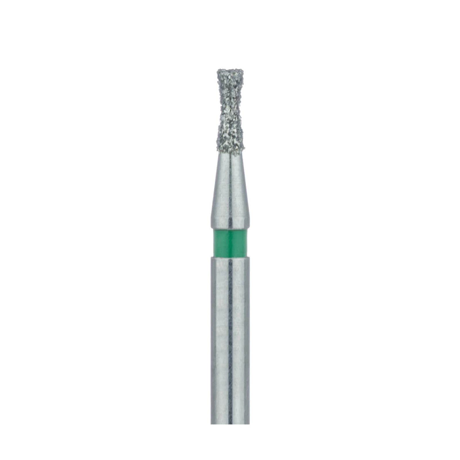 Meisinger 806G-012-FG Diamond Bur, Hourglass/Double Inverted Cone, Coarse (Green), Friction Grip, 1.2 mm Head Diameter, 3.0 mm Head Length, 5/Pkg thumbnail 3