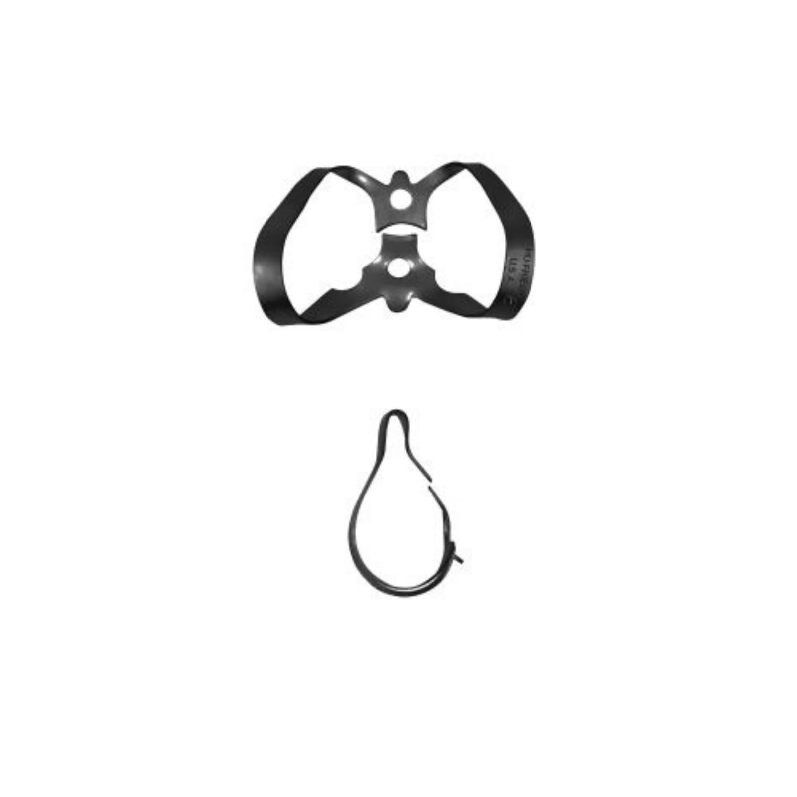 Hu-Friedy Black Line Rubber Dam Clamp #6, Winged, Anterior, Satin Steel, RDCM6X thumbnail 2