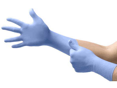FreeForm® EC Nitrile Exam Gloves, Powder Free, Latex Free, Non-Sterile, Small, Blue, 50/Box, FFE-775-S thumbnail 4