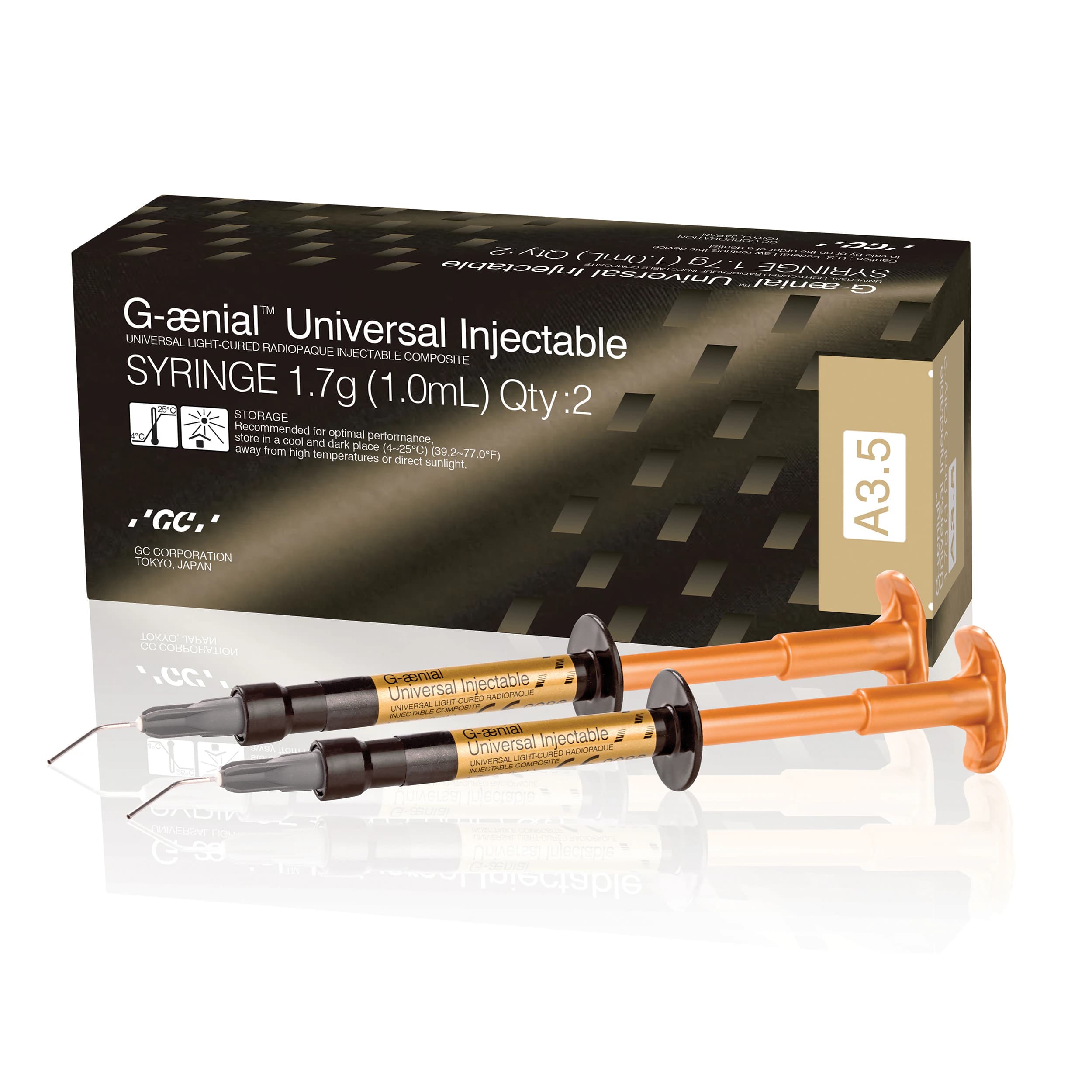G-aenial Universal Injectable Composite Syringe, Shade A3.5, 1.7g (1.0mL), 2/Pkg, 012367 thumbnail 8