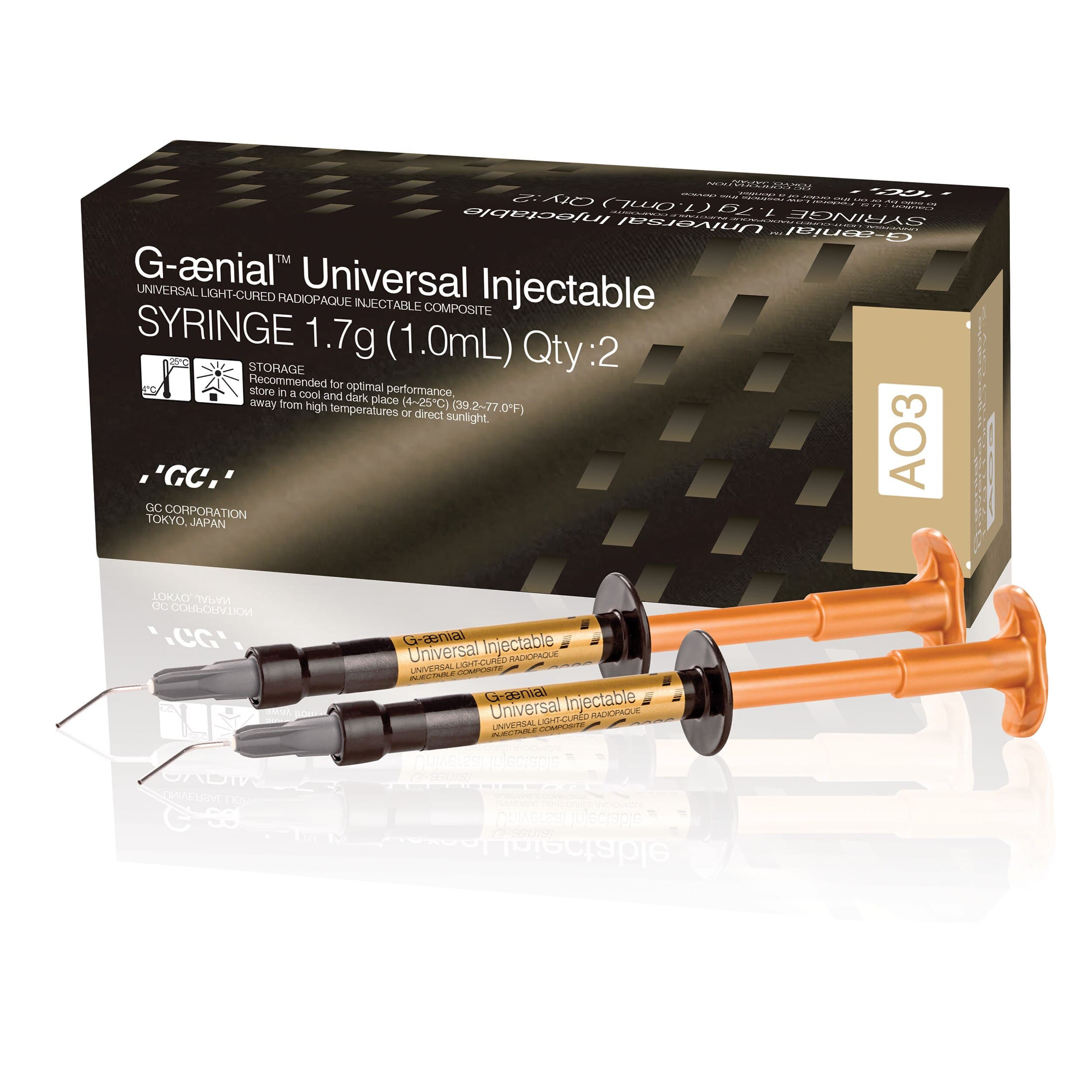G-aenial Universal Injectable Composite, Shade AO3, 1.7 g (1.0 mL) Syringe, Pack of 2, 012375 thumbnail 6