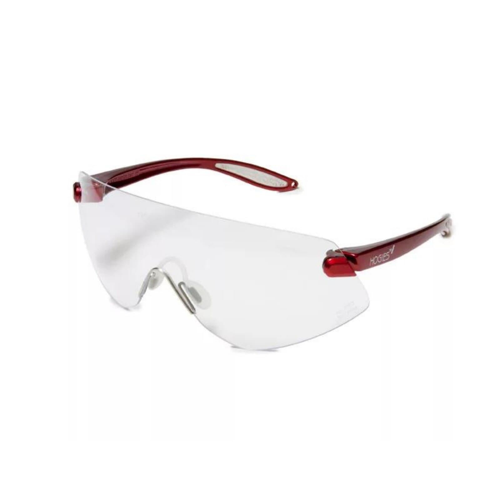 Hager Outback Protective Eyewear, Clear Lens, Red Frame, One Size Fits All, 100701 thumbnail 3