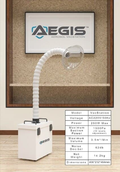 Design Ergonomics VacStation Extraoral Suction System with H13 HEPA Filtration thumbnail 2