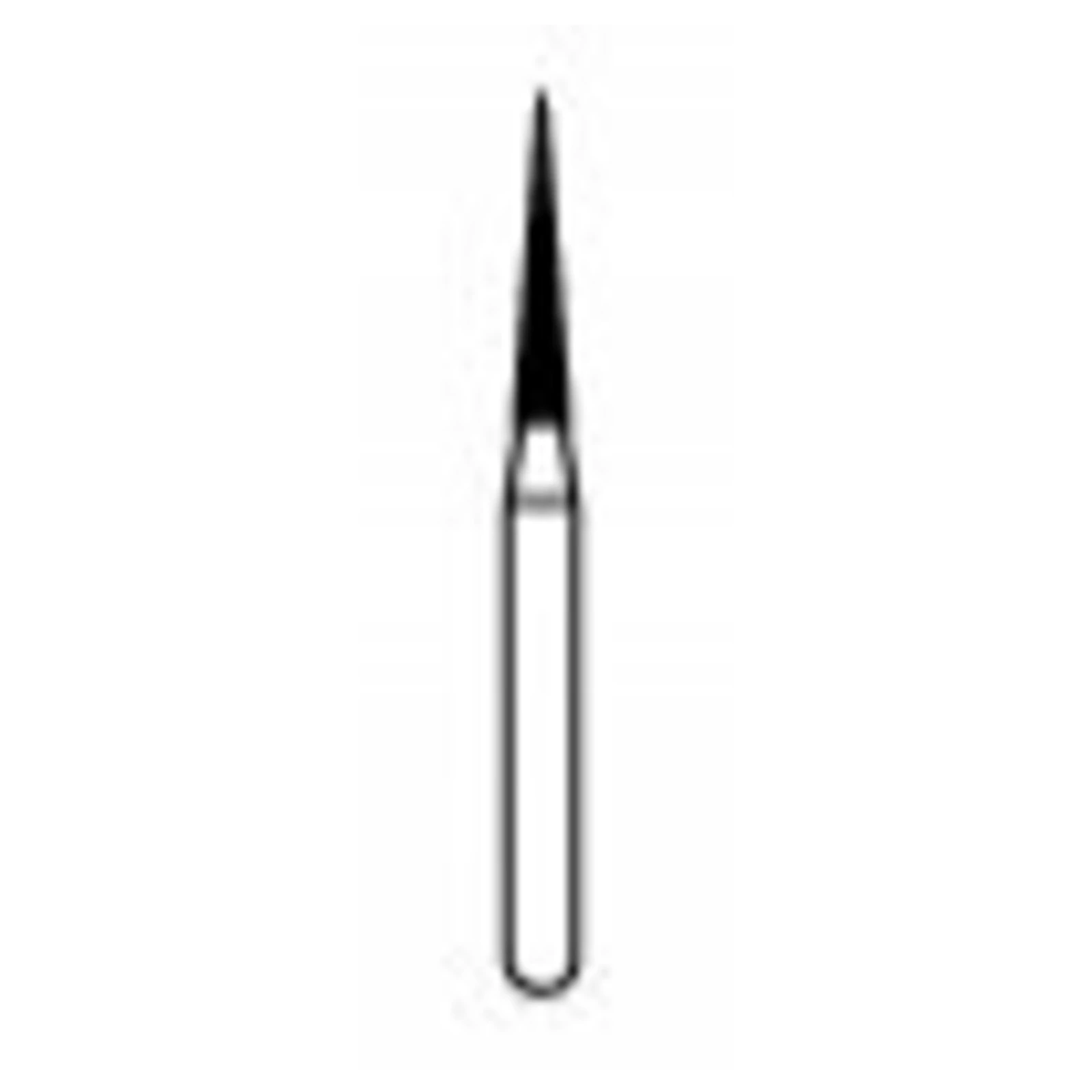 NTI Diamond Bur, FG, Needle, # F858, 1.2 mm Diameter, Fine Grit, Red Ring, 5/Pk, F858-012 thumbnail 3