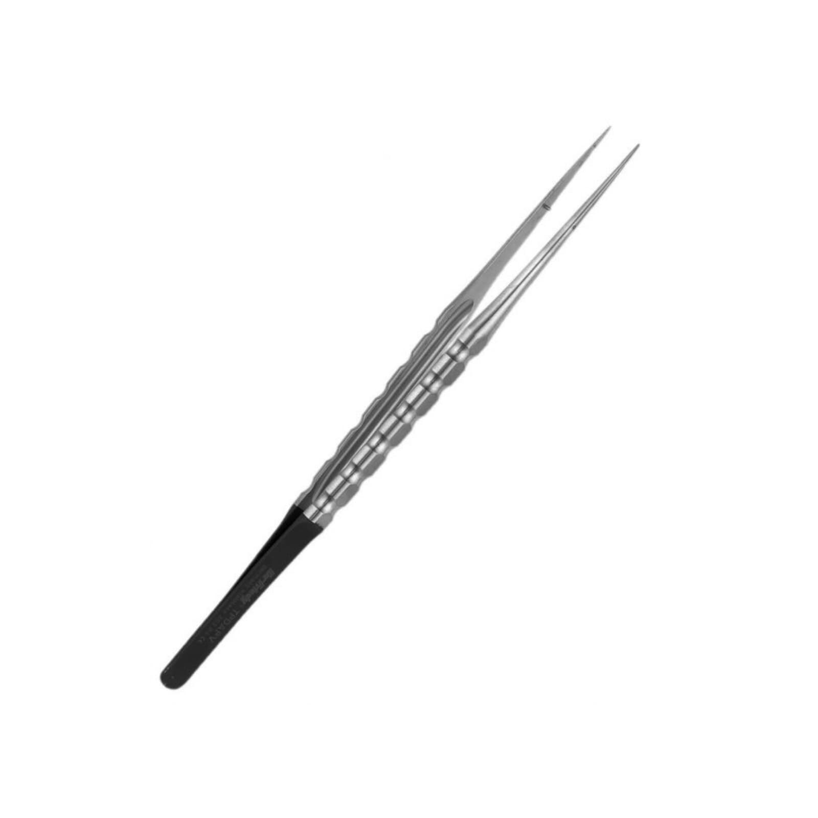 Hu-Friedy Plain Straight Diamond Dusted Microsurgical Tissue Pliers, 7" (18cm), Stainless Steel, TPDAPV thumbnail 2