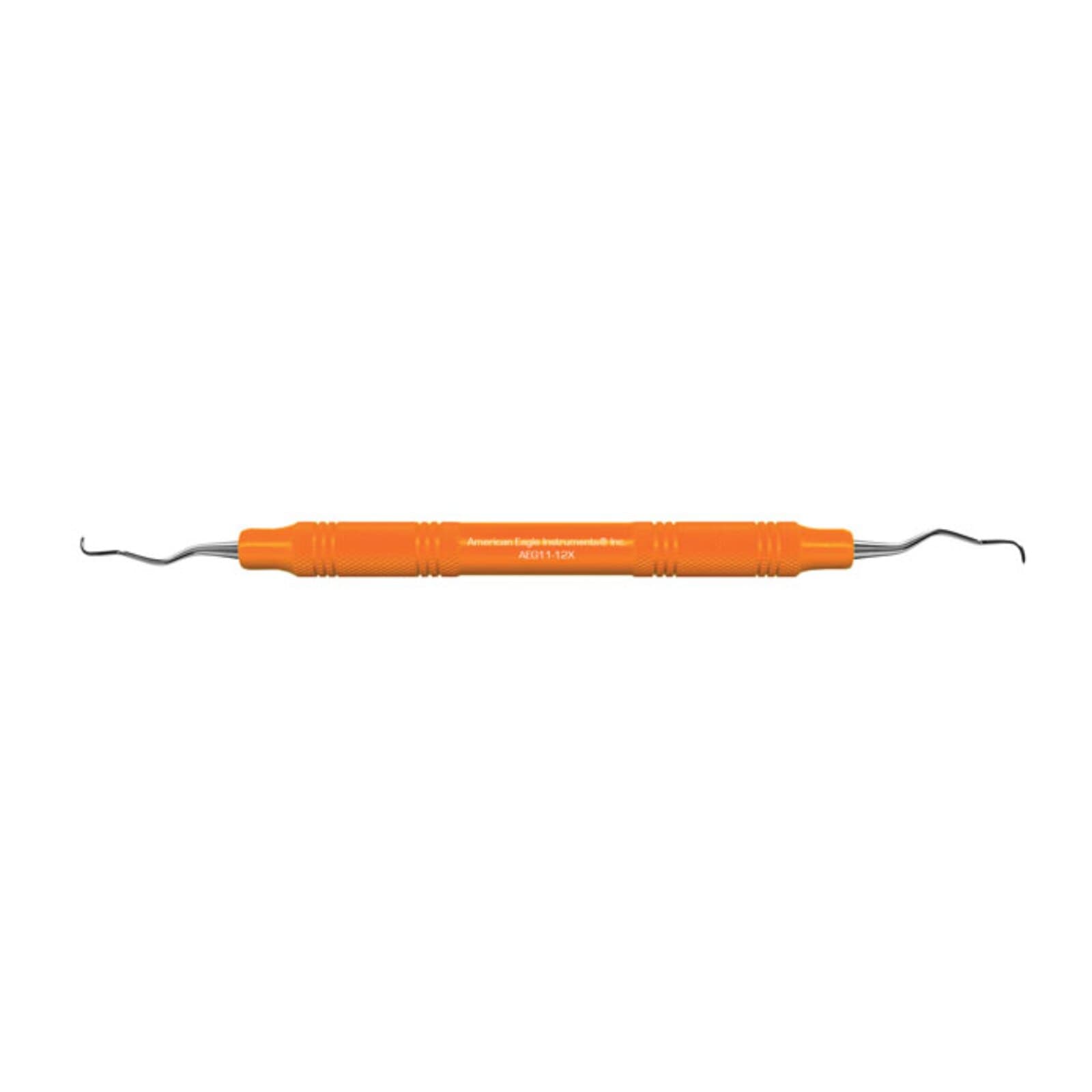 American Eagle Instruments Gracey Curette #11-12, Standard, Double End, EagleLite Resin Handle, 3/8", Orange, 1/Pk, AEG11-12X thumbnail 7