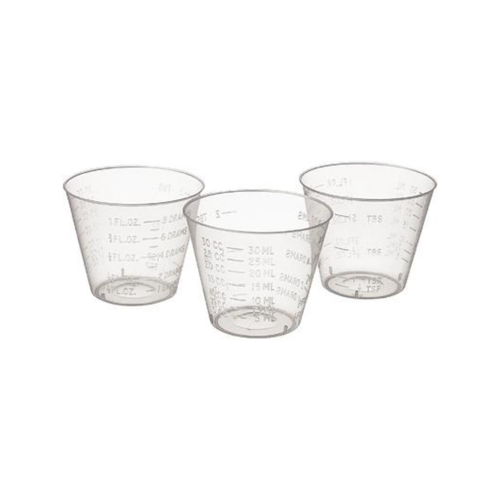 Young Dental Metered Dispensing Cups, 30 ml, Clear Plastic, Disposable, 100/Pk thumbnail 3