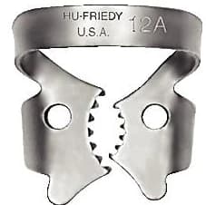 Hu-Friedy Satin Steel Rubber Dam Clamp, #12A, Winged, Lower Right Molars, 1/Pk, RDCM12A thumbnail 7