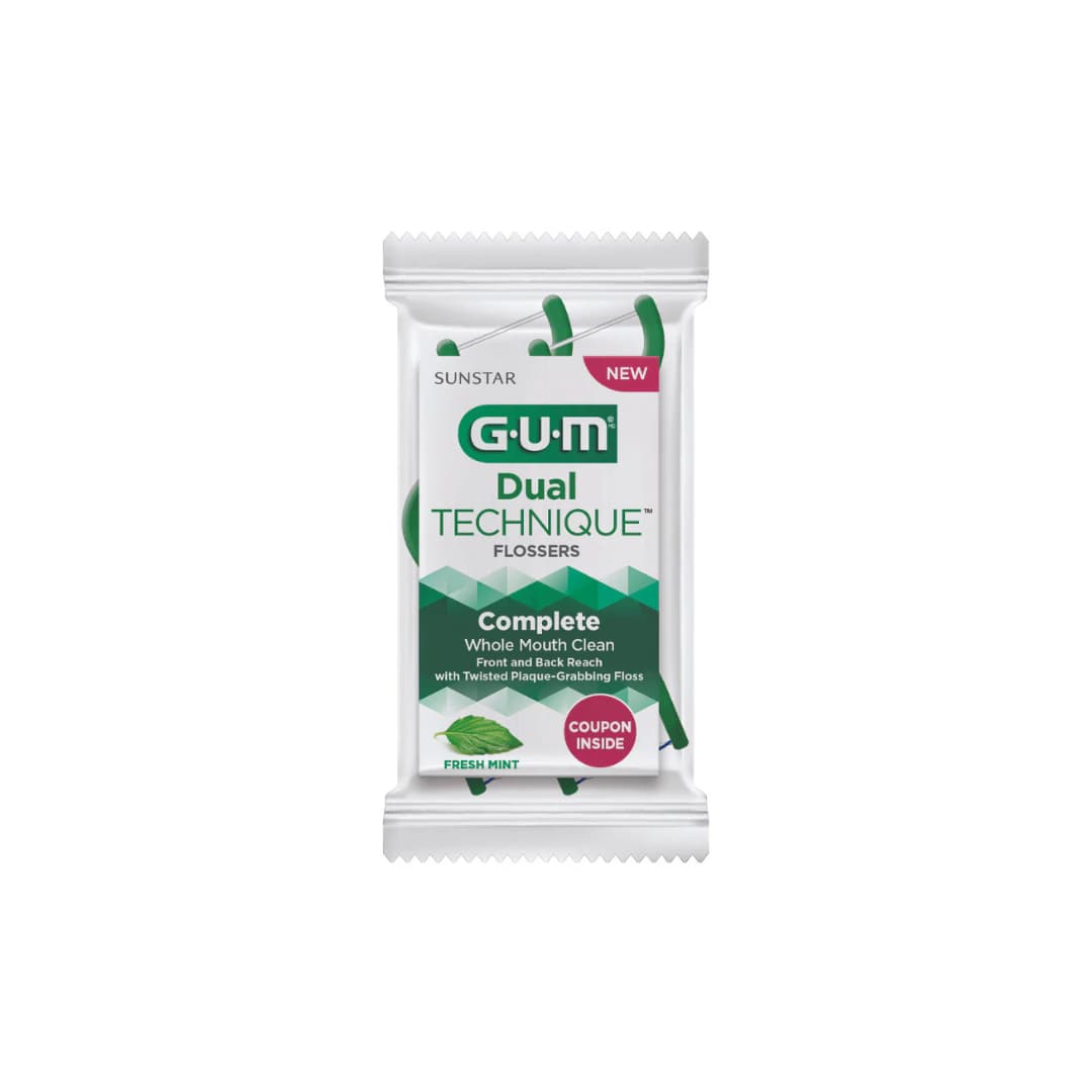 GUM Dual Technique Flossers, 48/Pk x 2 (96 Total), 821P - GUM Dual Technique Flossers 48/Pk x 2 - Image 1