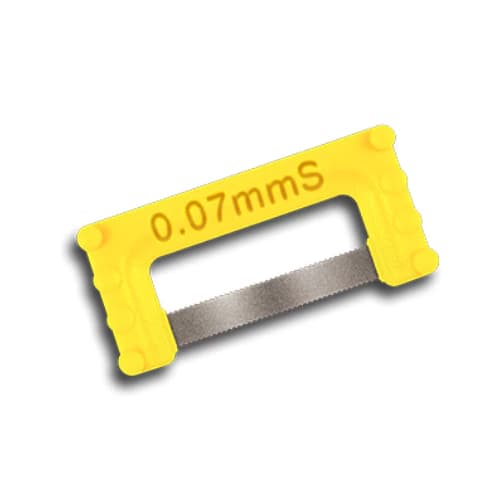 ContacEZ IPR Strip System, Yellow Starter, Single-Sided X-Fine Serrated, 0.07mm, 8/Pack, 32108 thumbnail 2