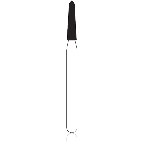 NTI Diamond Bur, FG, Curettage, #SC878K, 1.4 mm Diameter, 8.0 mm Length, Super Coarse, Black Ring, 5/Pk, SC878K-014 thumbnail 3