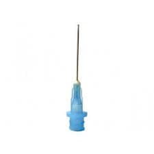 Vista-Probe 1" Bendable Irrigating Tips, 23 Gauge, Blue, Closed-End Side-Port, 20/Cup, #315123 thumbnail 2