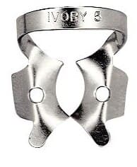 Ivory Stainless Steel Rubber Dam Clamp #5, Winged, Large Upper Molar, 1 Each, 50057326 thumbnail 3