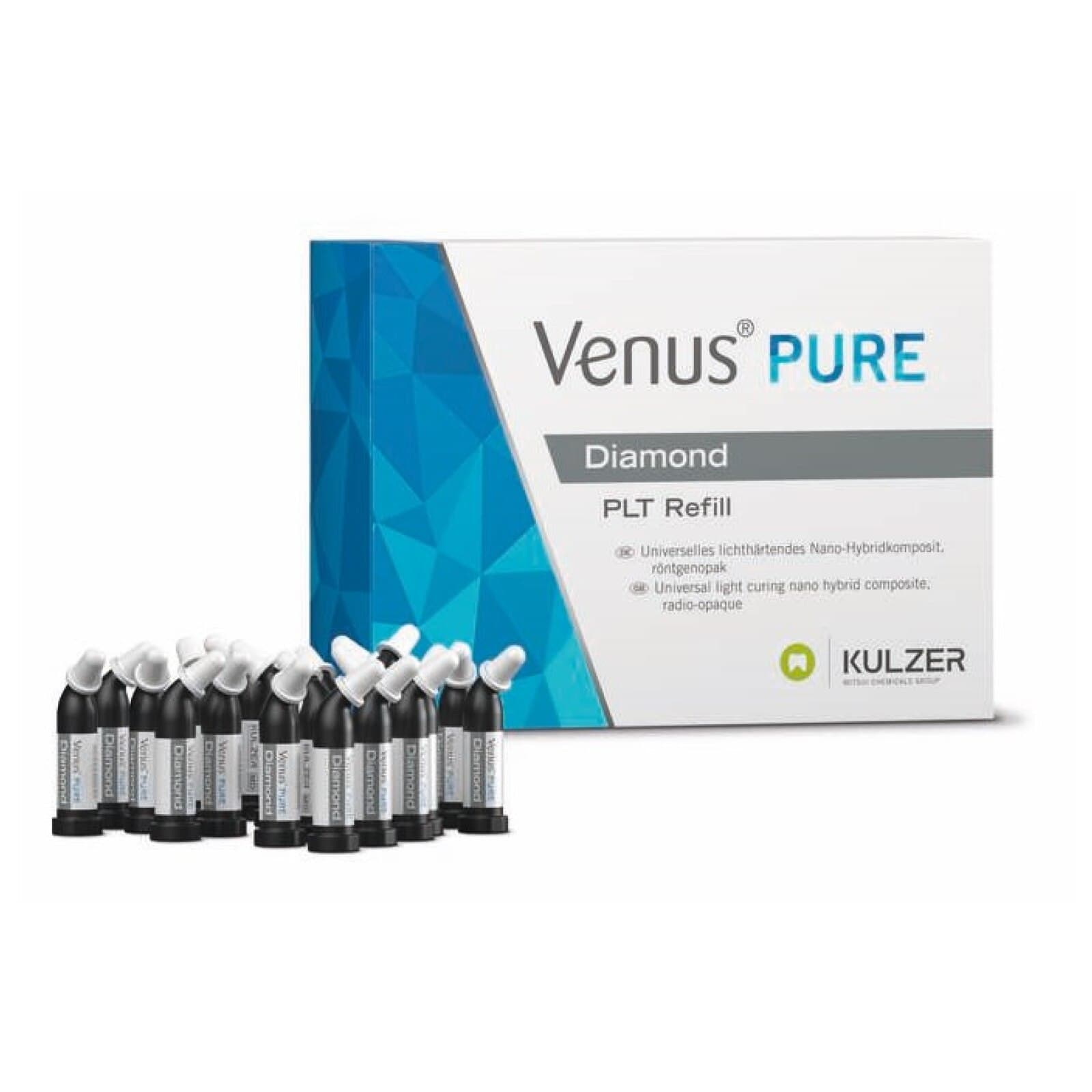 Venus Diamond Pure Universal Composite PLT Refill, Medium Shade, 0.25 g Compules, 20/Box, 66096869 thumbnail 2