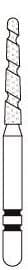 Two Striper TS2000 Diamond Bur FG, Round End Taper, #2003.9, Coarse, Green, 1.4mm Major/0.9mm Minor, 9mm Length, 5/Pk, 2000039 thumbnail 3
