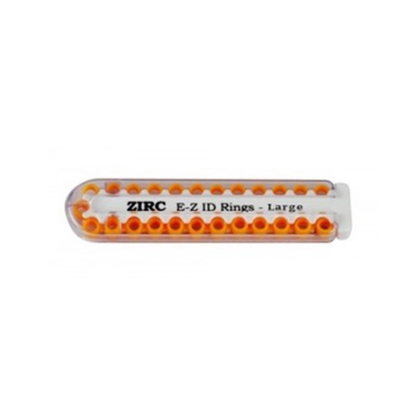 Zirc E-Z ID Instrument Rings, Large, Neon Orange, 1/4" Diameter, 25/Pack, 70Z200Q thumbnail 2