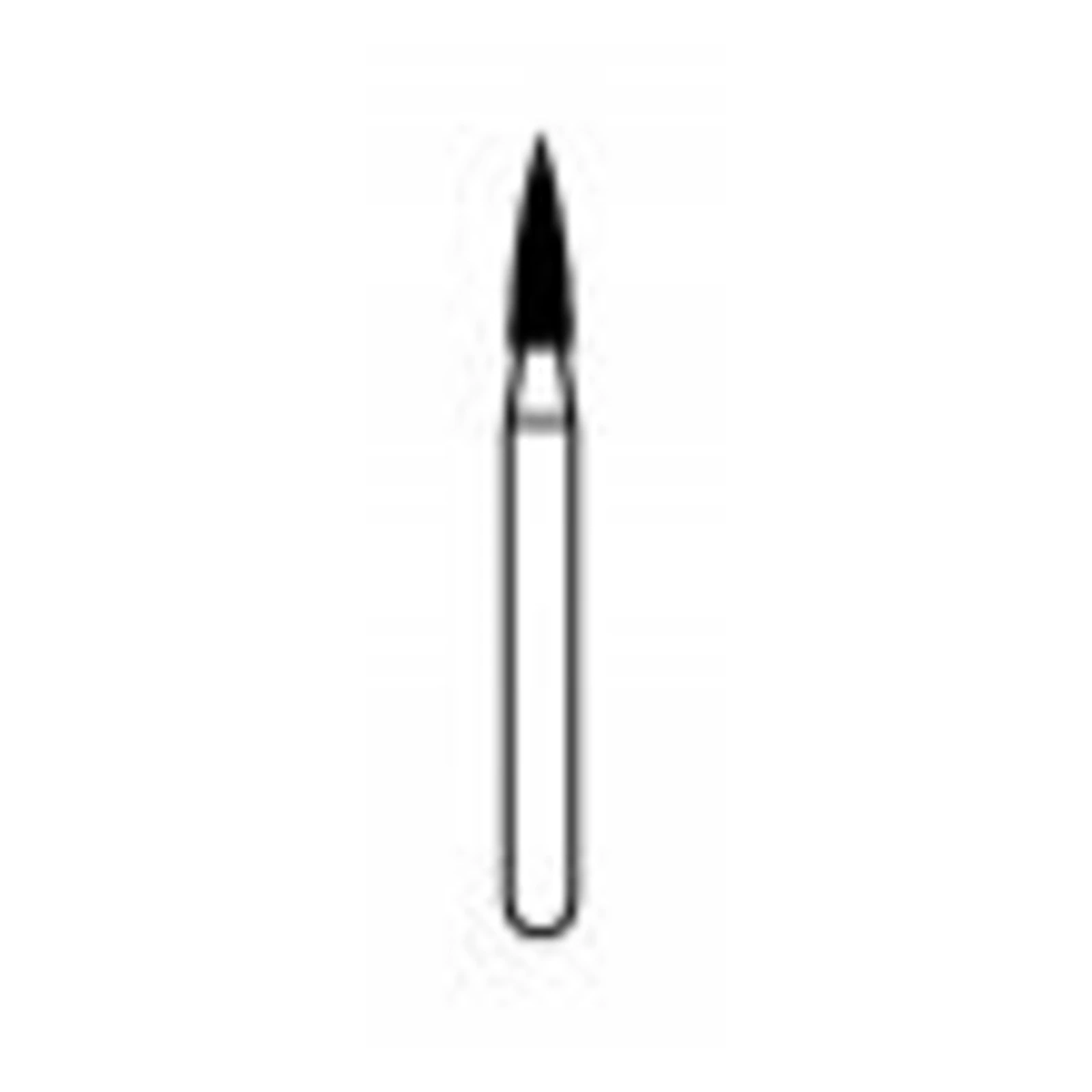NTI Diamond Bur, FG, Coarse, Flame Shape, 1.4 mm Diameter x 5.0 mm Length, Green Ring, 5/Pkg, C860-014 thumbnail 2