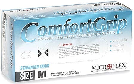 Microflex ComfortGrip CFG-900 Latex Exam Gloves, Powder-Free, Textured, Non-Sterile, Extra Small, Natural, 100/Box, CFG-900-XS thumbnail 9